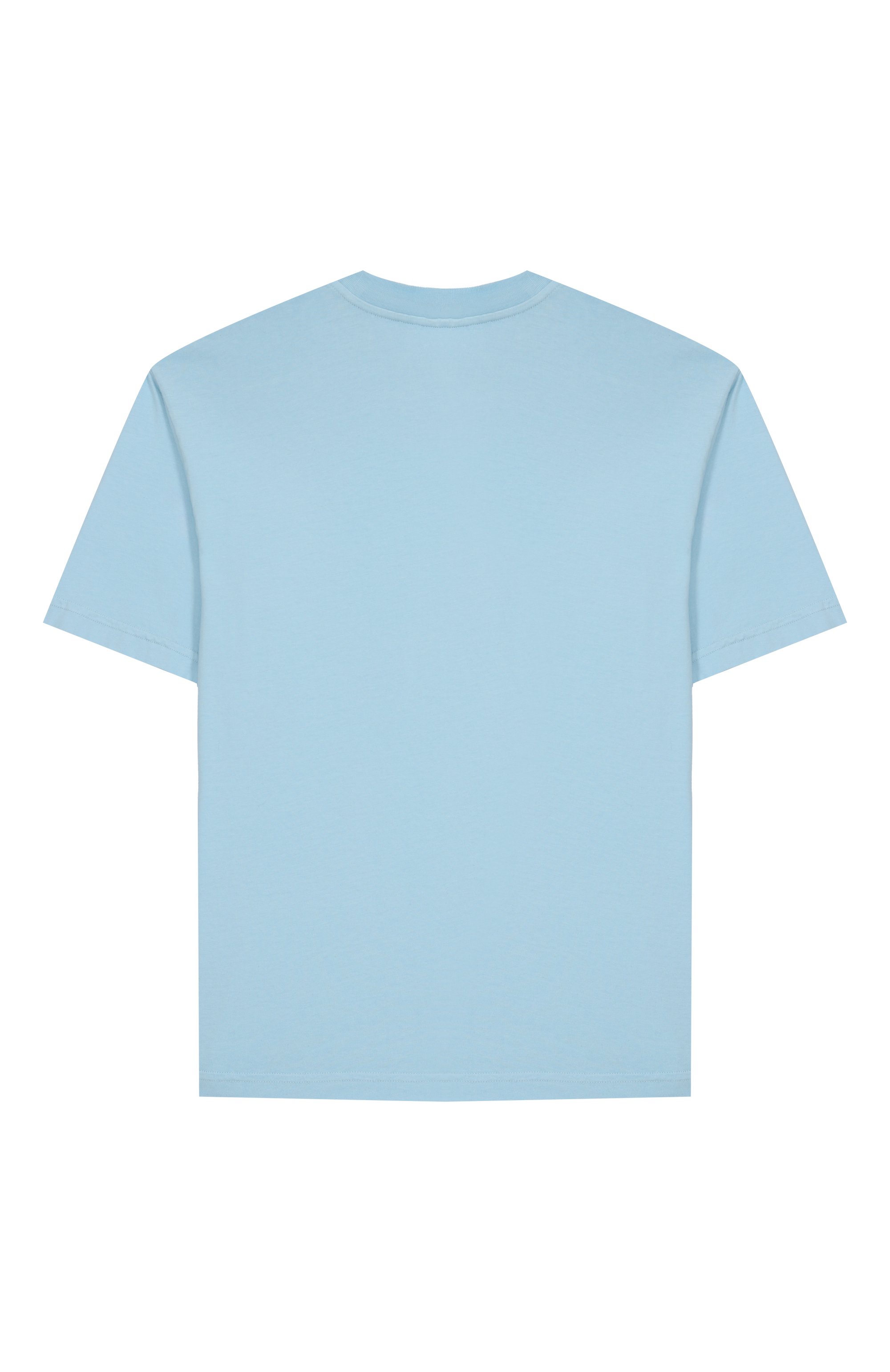 Хлопковая футболка ASPESI голубого цвета по цене 11850 руб., арт. S25047TSM7038/14A-16A, фото 2 Хлопковая футболка ASPESI, арт. S25047TSM7038/14A-16A, фото 2