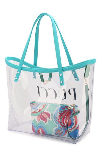 Сумка-тоут EMILIO PUCCI голубого цвета по цене 79950 руб., арт. 9HBC53/9H085, фото 3 Сумка-тоут EMILIO PUCCI, арт. 9HBC53/9H085, фото 3