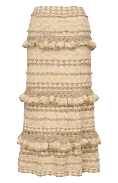 Женская юбка из вискозы и хлопка ZIMMERMANN, арт. 5727SRS262