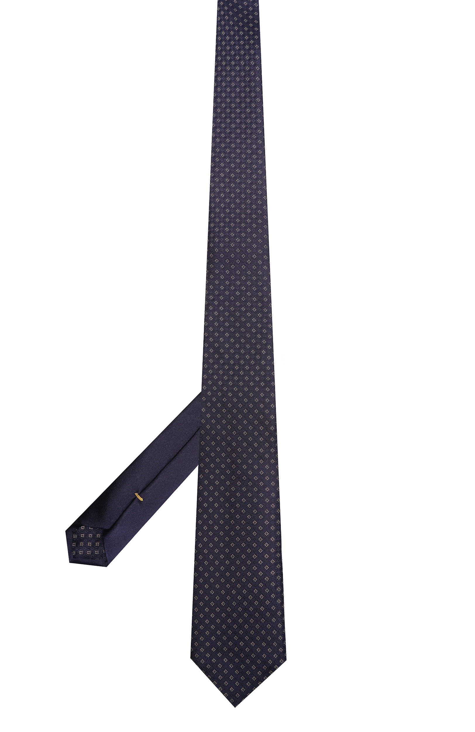 Шелковый галстук CANALI темно-синего цвета по цене 51500 руб., арт. 96/HJ04746, фото 3 Шелковый галстук CANALI, арт. 96/HJ04746, фото 3
