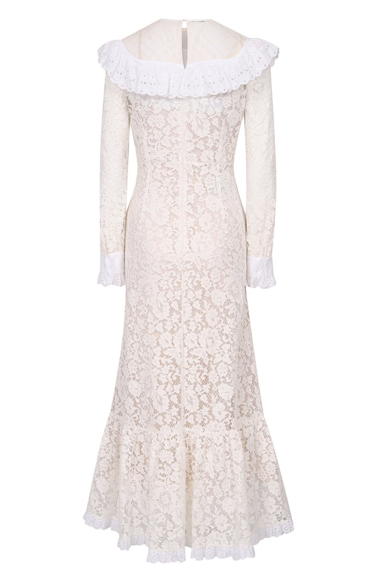 Платье из хлопка и вискозы MIU MIU, арт. MF3871-WQ4-F0009, фото 2