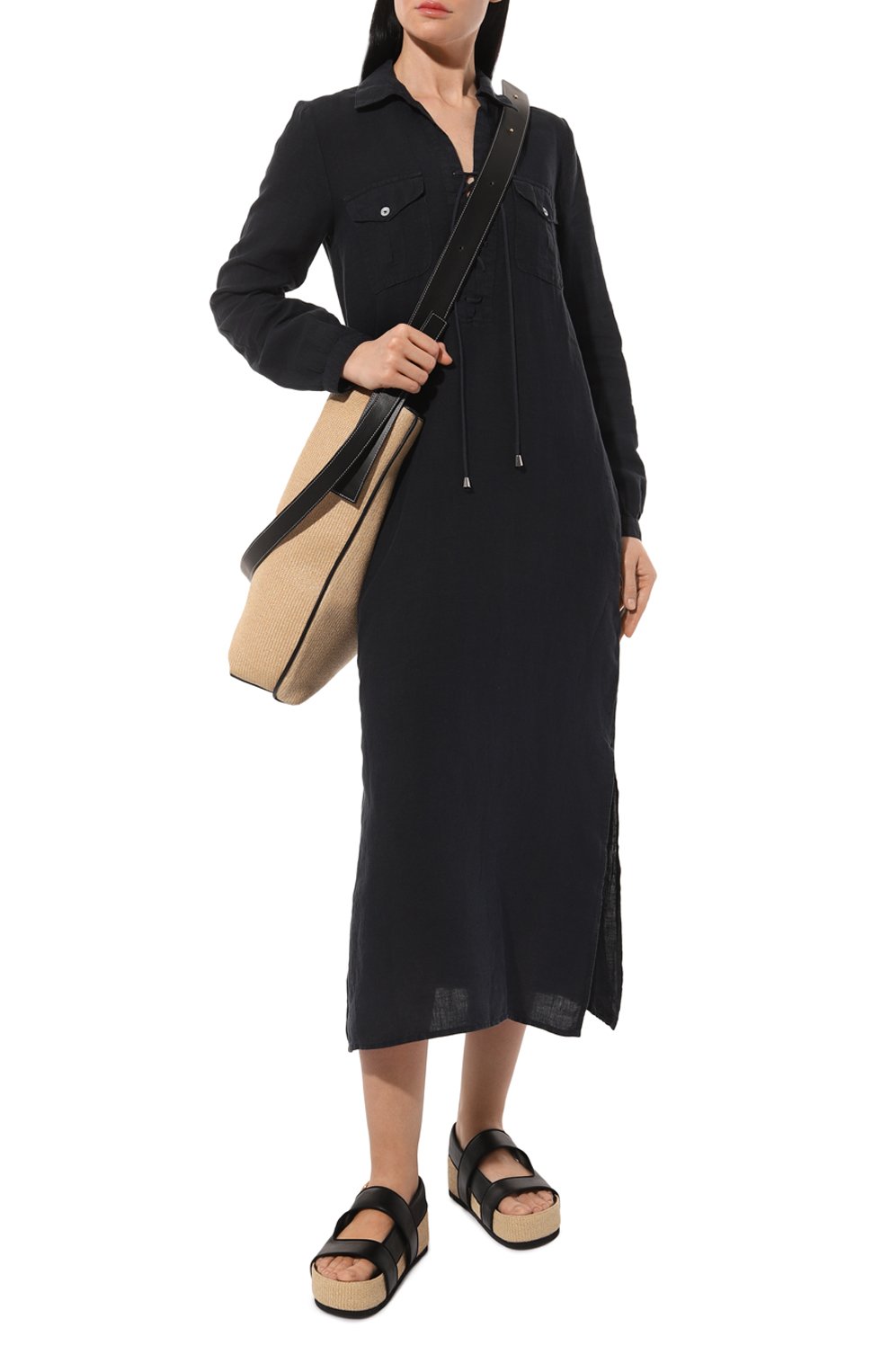 Льняное платье 120% LINO, арт. 31ALIW49IB/000F753/000, фото 2