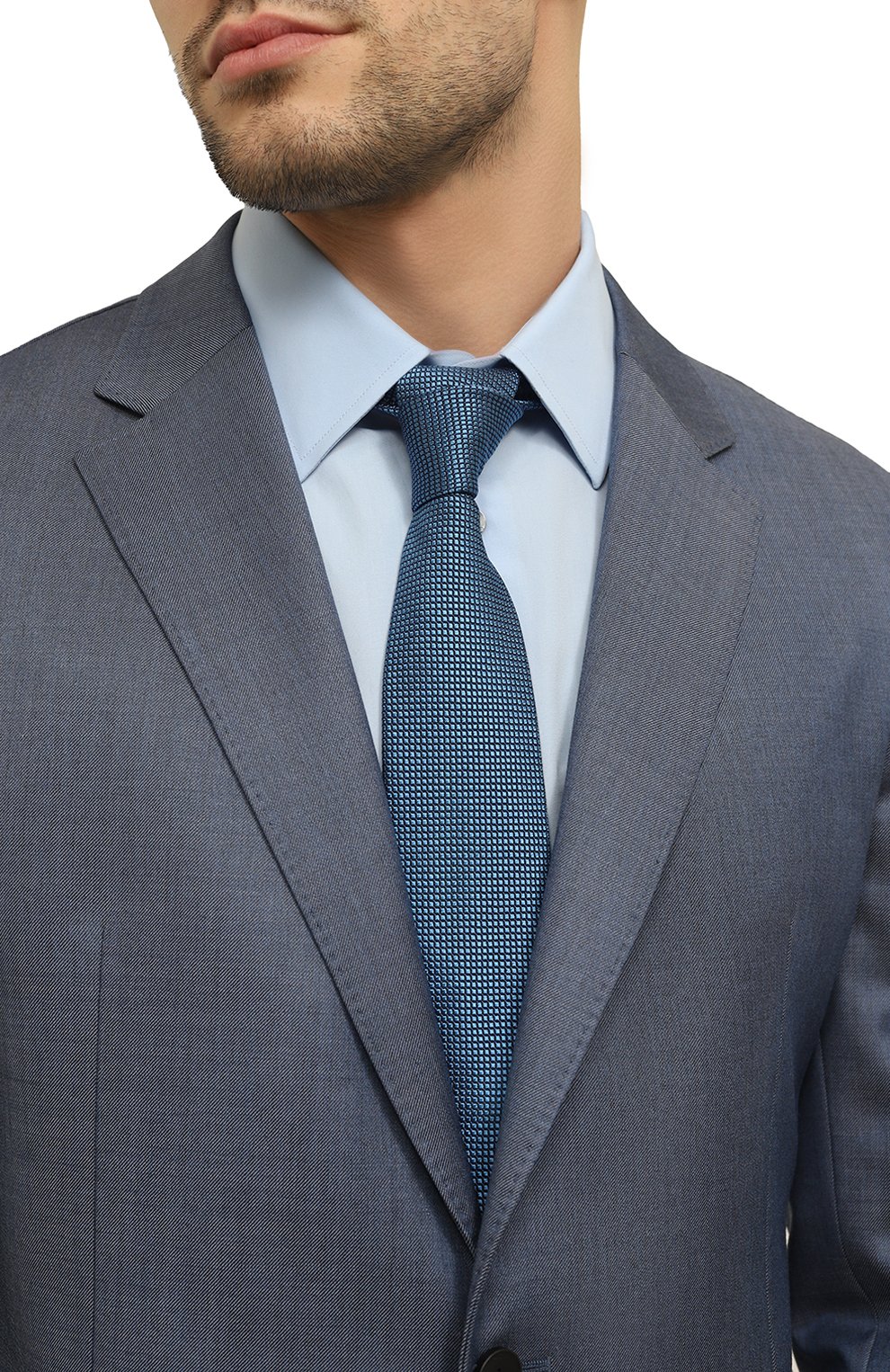 Галстук из шелка и хлопка ALTEA, арт. 2311348, фото 3