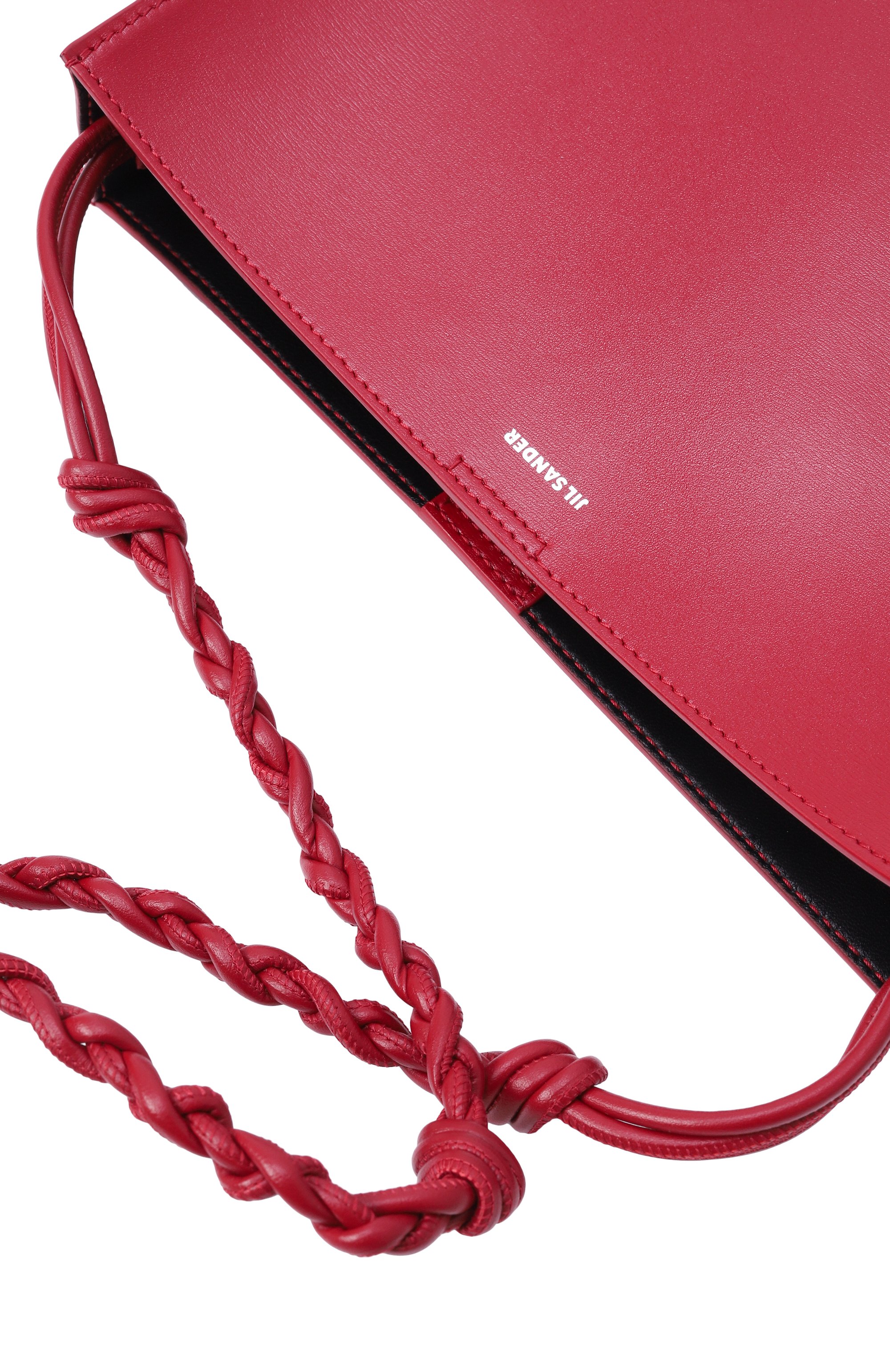 Сумка tangle JIL SANDER красного цвета по цене 125500 руб., арт. J07WG0023/P5354, фото 3 Сумка tangle JIL SANDER, арт. J07WG0023/P5354, фото 3