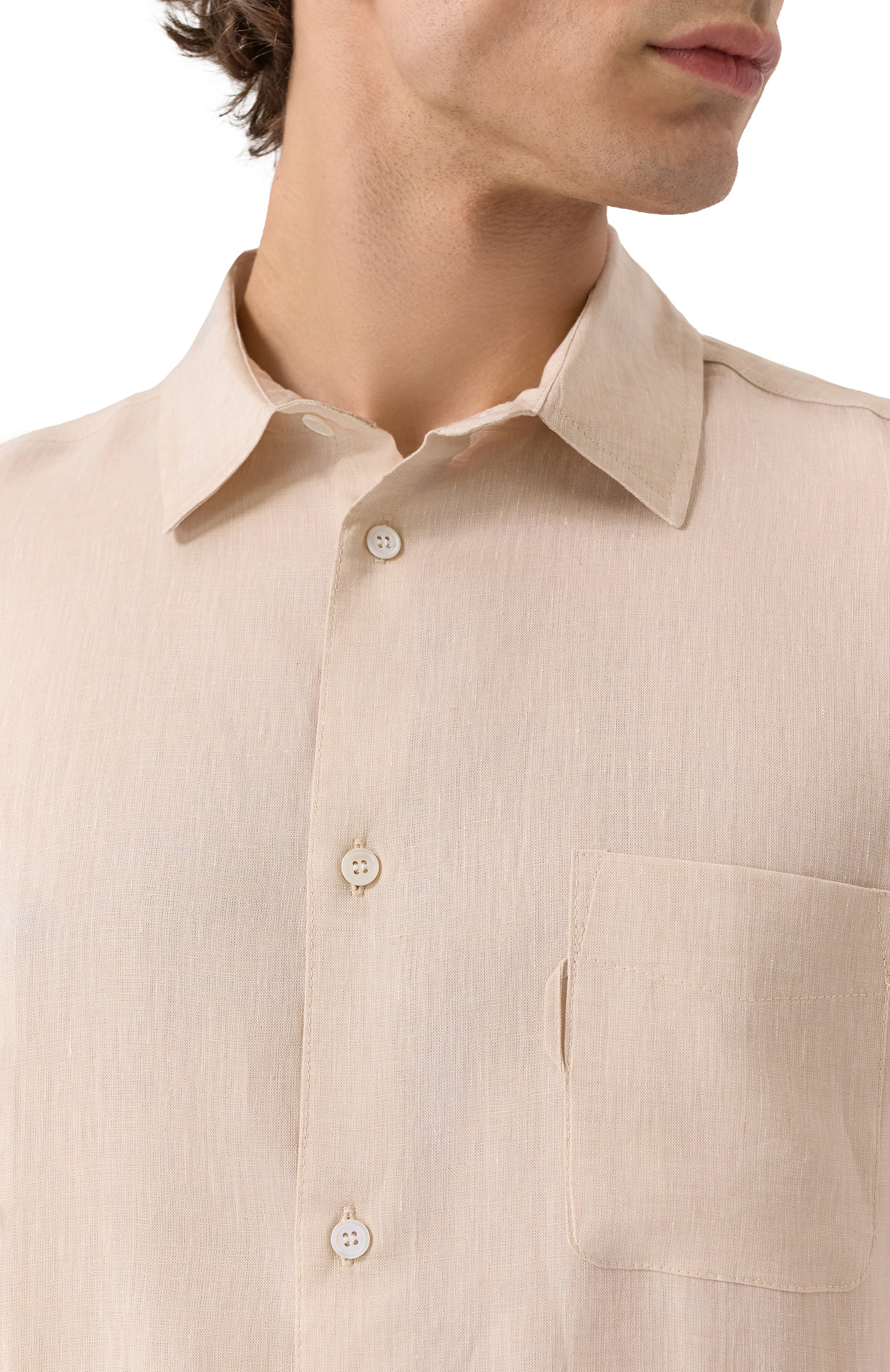 Льняная рубашка DEREK ROSE, арт. 9820-M0NA001, фото 5