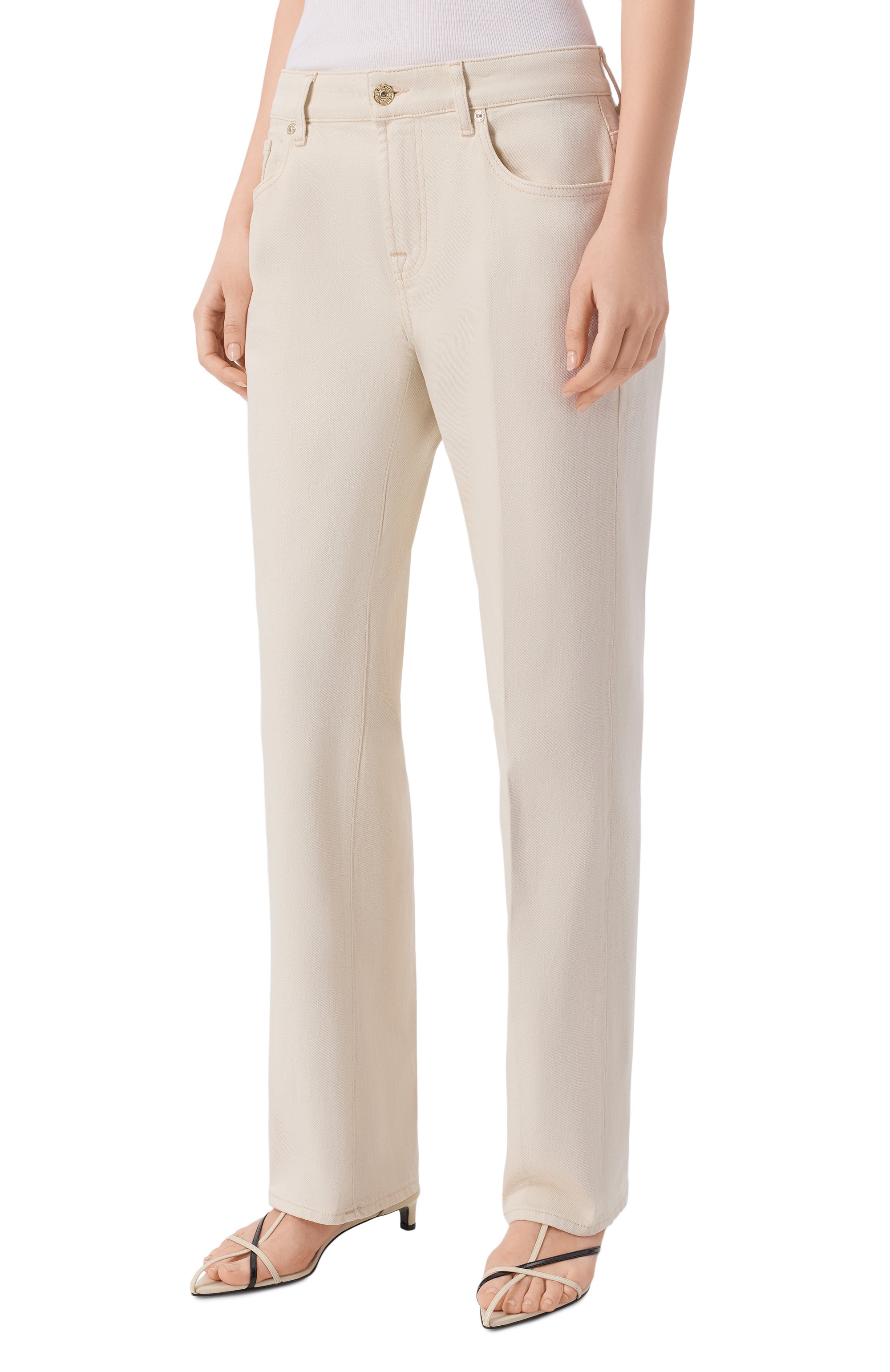 Джинсы calie 7 FOR ALL MANKIND кремового цвета по цене 31900 руб., арт. 7UC90G96-309, фото 3 Джинсы calie 7 FOR ALL MANKIND, арт. 7UC90G96-309, фото 3