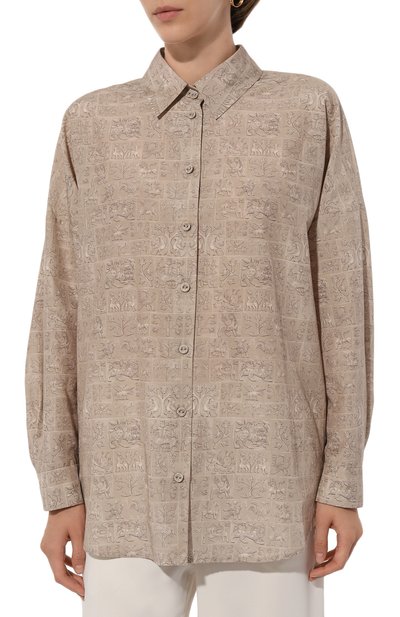 Рубашка из хлопка и шелка AKHMADULLINA, арт. 1225.2BL829/C102, фото 3