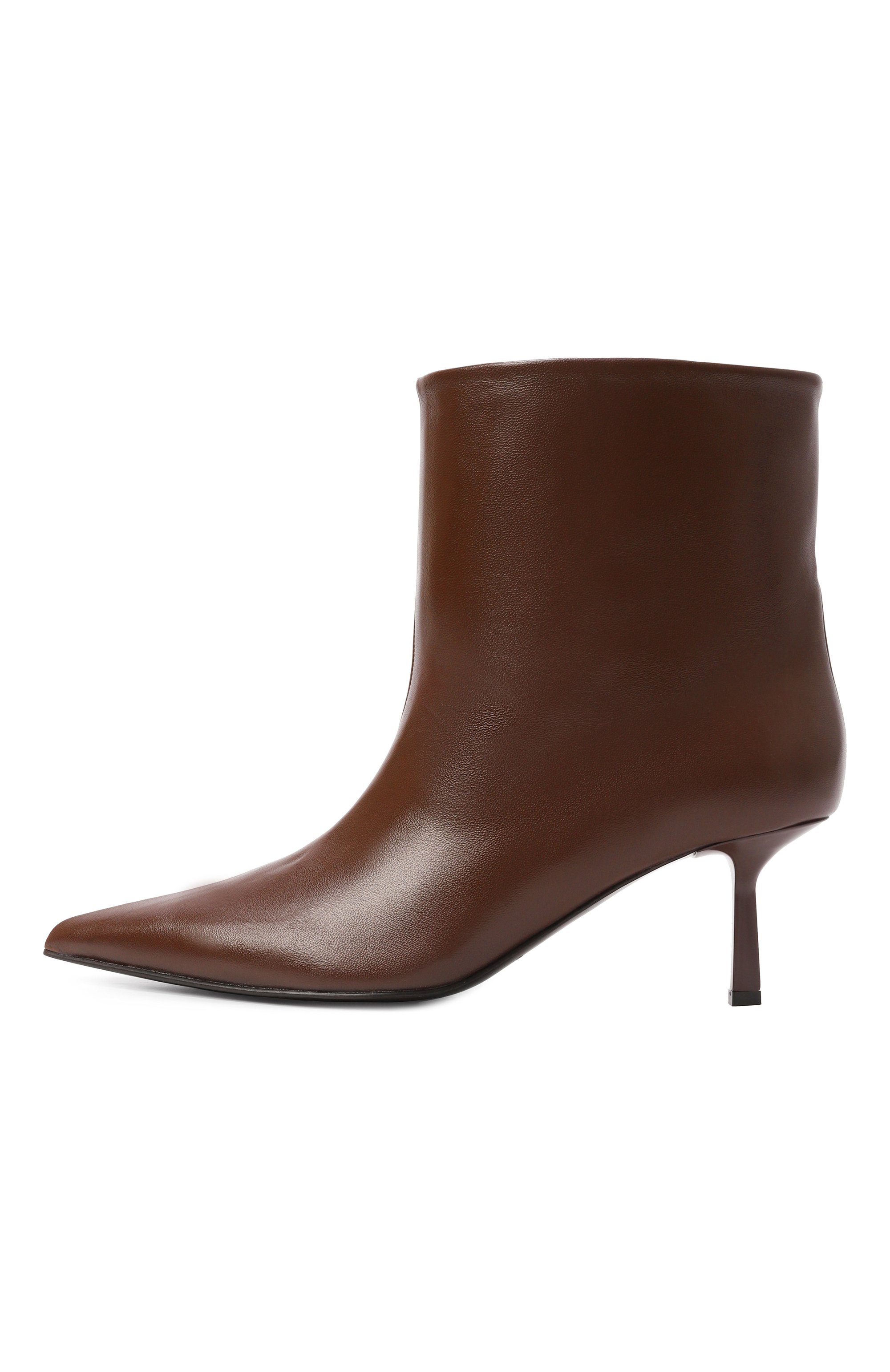 Кожаные ботильоны kimberly MATTIA CAPEZZANI коричневого цвета по цене 68100 руб., арт. W532/NAPPA GL0SSY, фото 4 Кожаные ботильоны kimberly MATTIA CAPEZZANI, арт. W532/NAPPA GL0SSY, фото 4