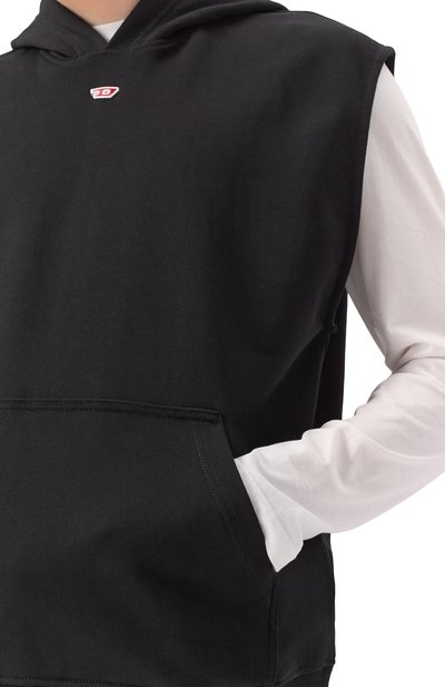 Хлопковое худи DIESEL, арт. A17626/0GEAD, фото 5