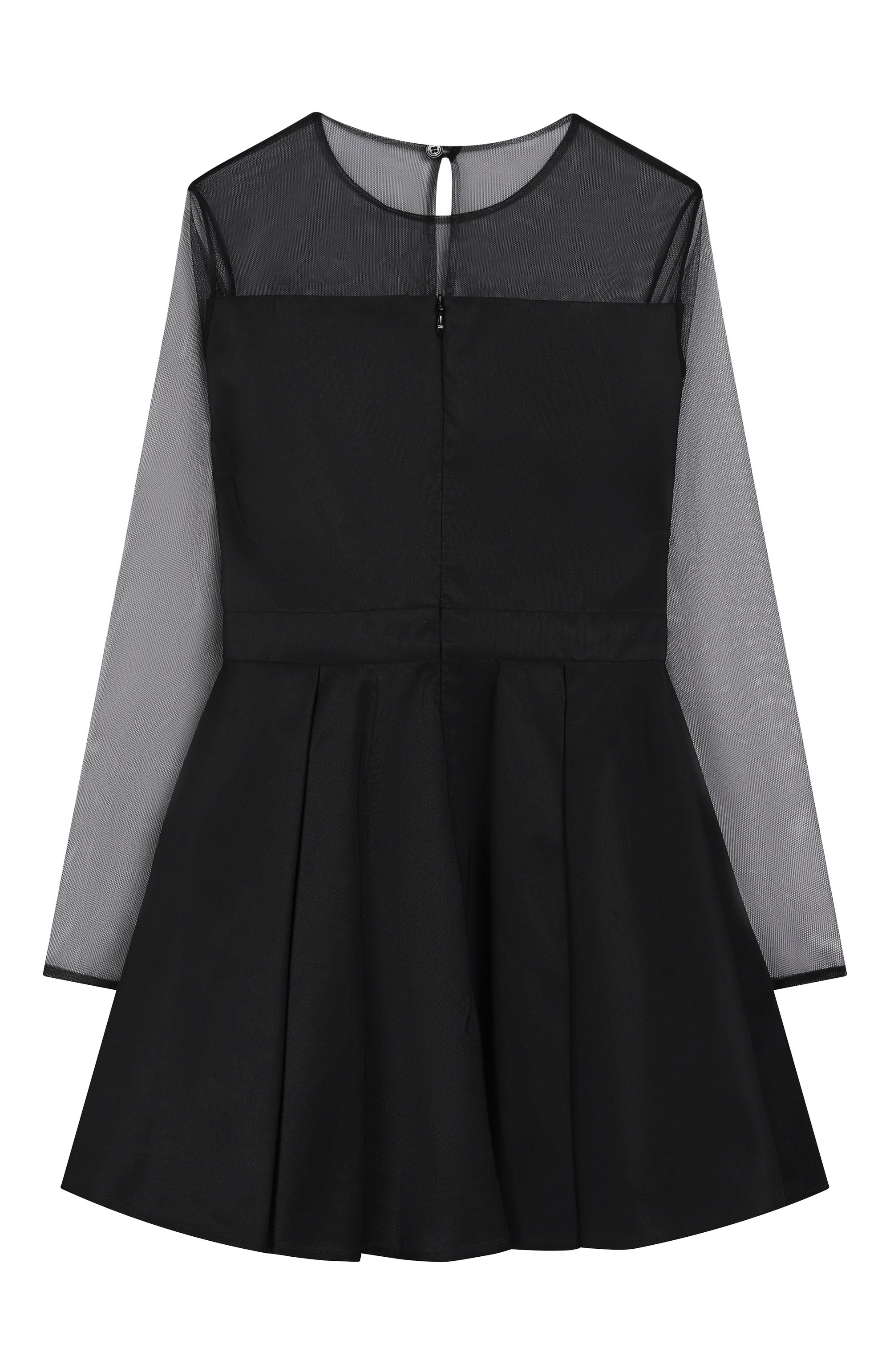 Платье ELISABETTA FRANCHI LA MIA BAMBINA черного цвета по цене 42800 руб., арт. EFAB6260/NY230/6-8, фото 2 Платье ELISABETTA FRANCHI LA MIA BAMBINA, арт. EFAB6260/NY230/6-8, фото 2