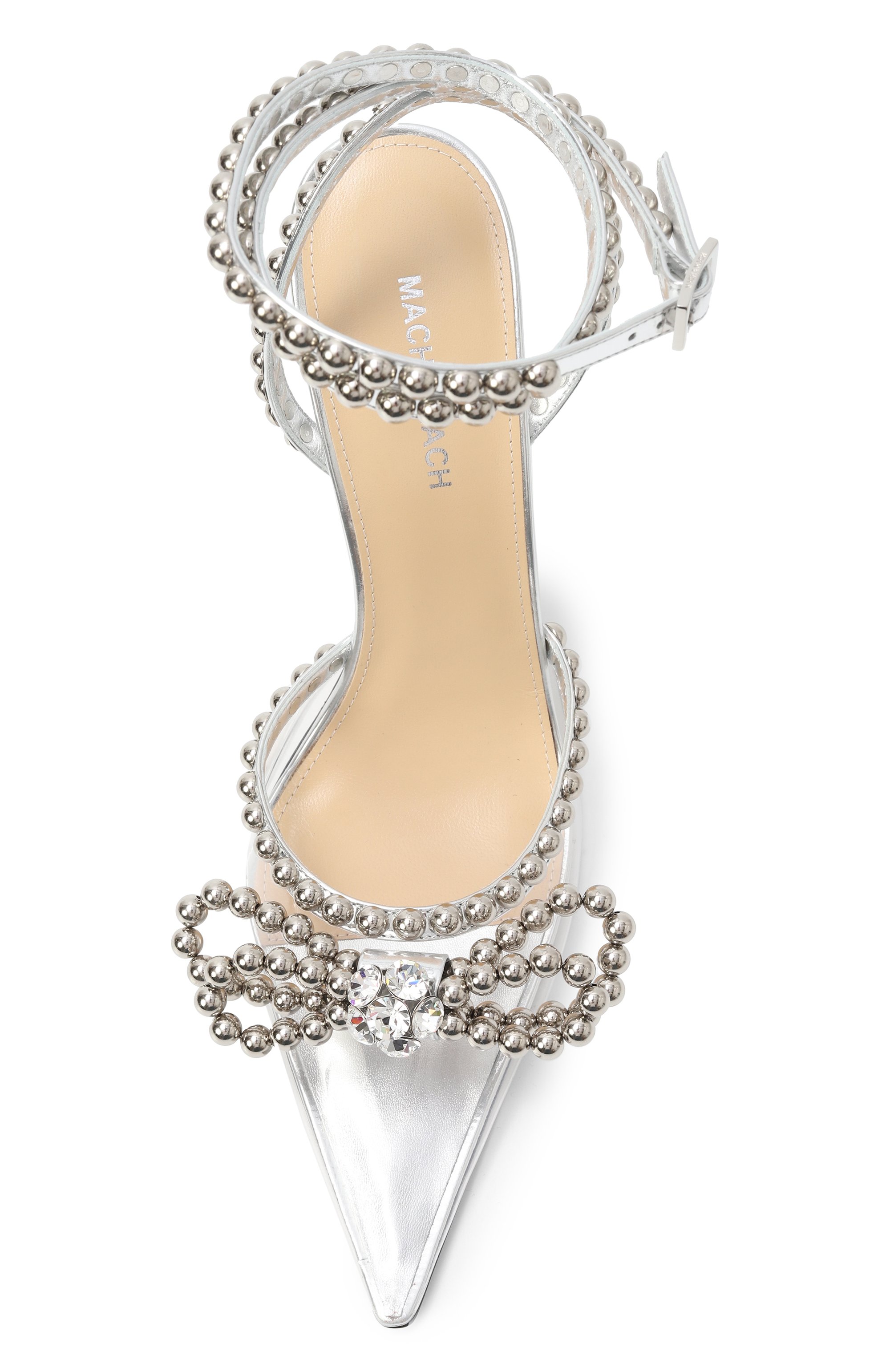 Комбинированные туфли double bow 110 MACH & MACH, арт. R25-S0850-110-X03-B32, фото 6