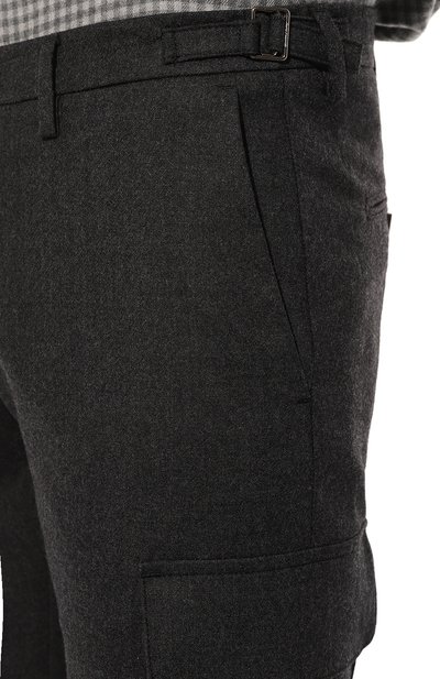 Шерстяные брюки-карго MARCO PESCAROLO темно-серого цвета по цене 55850 руб., арт. P0MPEI/4815, фото 5 Шерстяные брюки-карго MARCO PESCAROLO, арт. P0MPEI/4815, фото 5