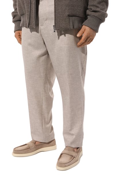 Замшевые лоферы detroit SANTONI, арт. MGDG18657TICSSG5E82, фото 3