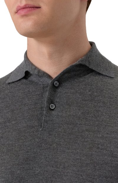 Поло из кашемира и шелка FEDELI, арт. MU007091, фото 5