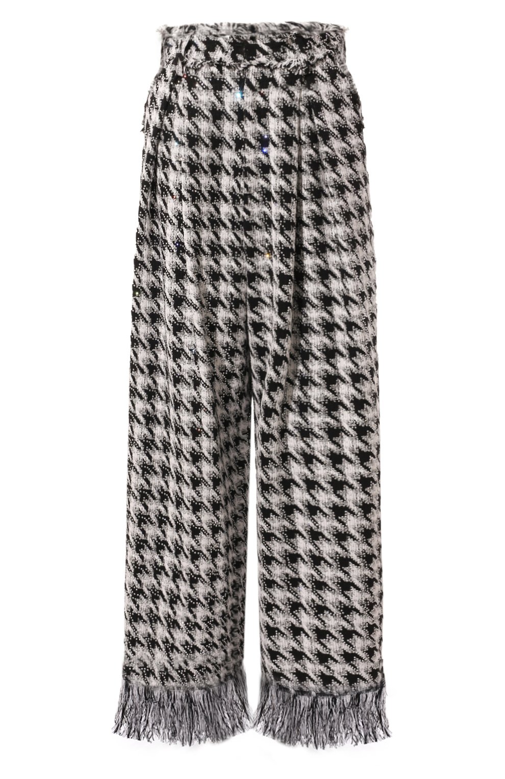 Твидовые брюки GIUSEPPE DI MORABITO черно-белого цвета по цене 170500 руб., арт. 02SSPA097C 02300, фото 1 Твидовые брюки GIUSEPPE DI MORABITO, арт. 02SSPA097C 02300, фото 1