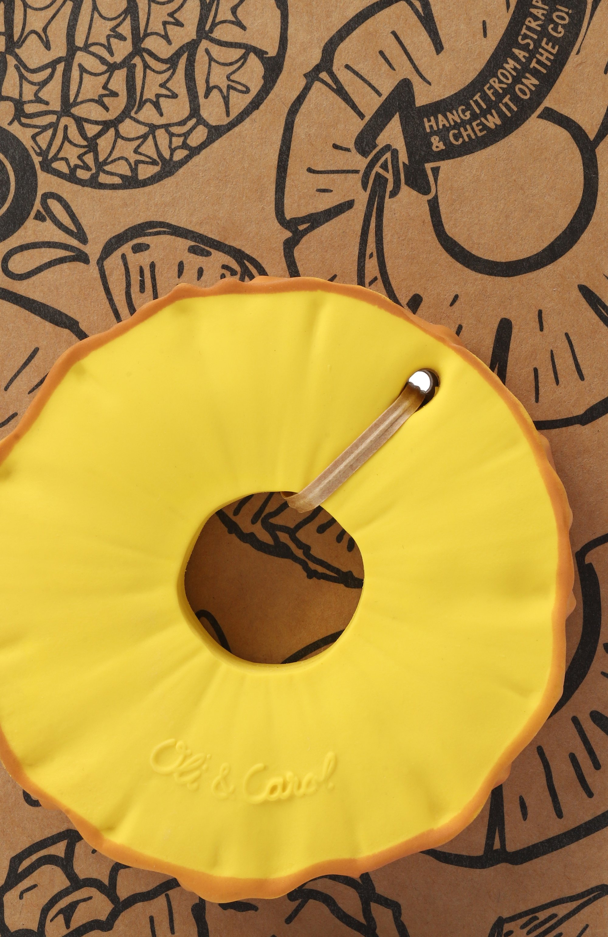 Игрушка-прорезыватель для зубов ananas the pineapple OLI&CAROL, арт. L-PINEAPPLE-UNIT, фото 2