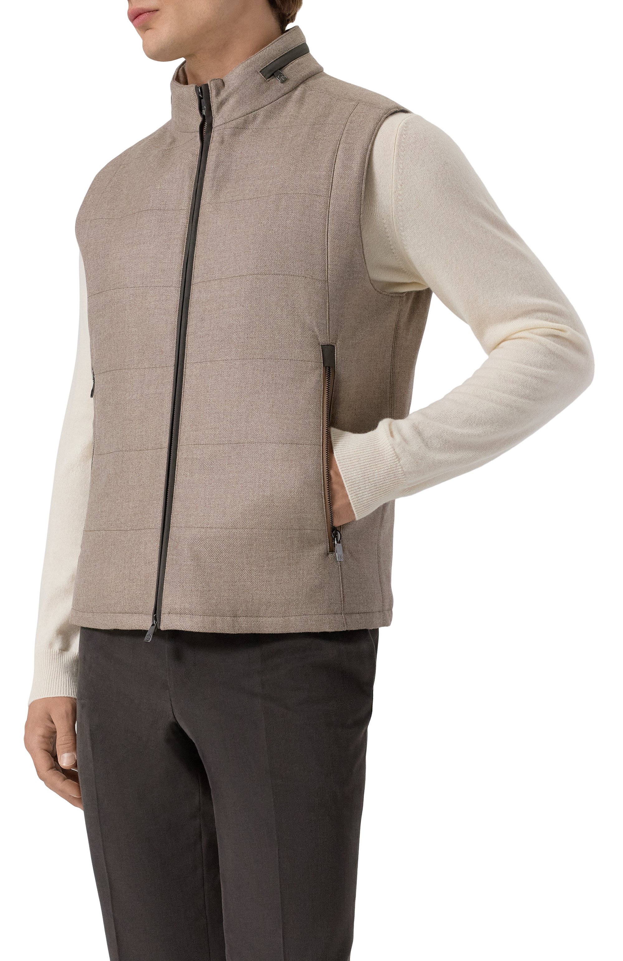 Жилет из шерсти и кашемира CORNELIANI, арт. 26C571-2618267, фото 3