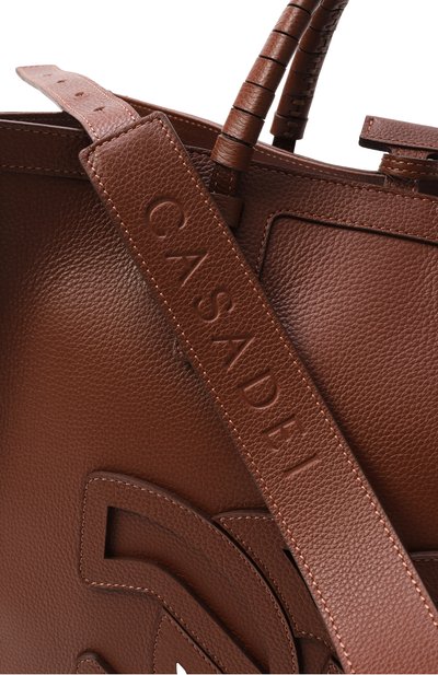 Сумка-тоут demetra CASADEI коричневого цвета по цене 109500 руб., арт. 3W382W0000DEMET, фото 3 Сумка-тоут demetra CASADEI, арт. 3W382W0000DEMET, фото 3