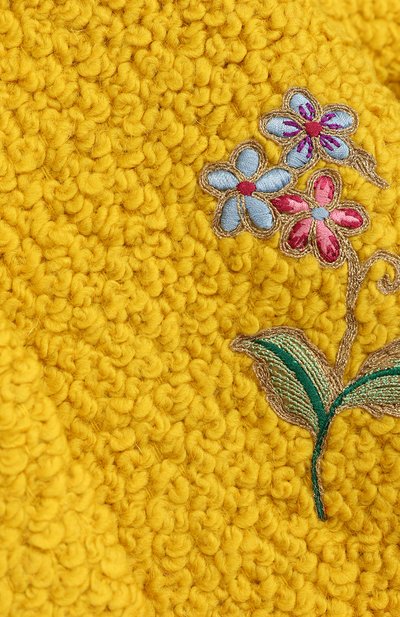 Шерстяное пальто с контрастной отделкой и нашивками GUCCI разноцветного цвета по цене 114000 руб., арт. 477430/ZB403, фото 3 Шерстяное пальто с контрастной отделкой и нашивками GUCCI, арт. 477430/ZB403, фото 3