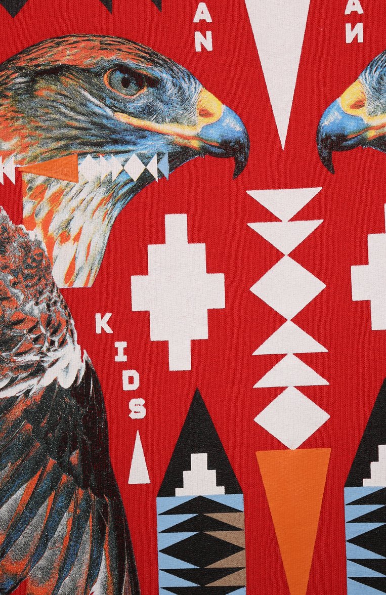 Детский хлопковый свитшот MARCELO BURLON KIDS OF MILAN красного цвета, арт. CBBA001F21FLE007 | Фото 3 (Материал внешний: Хлопок; Рукава: Длинные; Мальчики Кросс-КТ: Толстовка-одежда, Свитшот-одежда; Материал сплава: Проставлено; Драгоценные камни: Проставлено; Ростовка одежда: 10 - 11 лет | 140 - 146см, 12 лет | 152 см, 8 лет | 128 см)