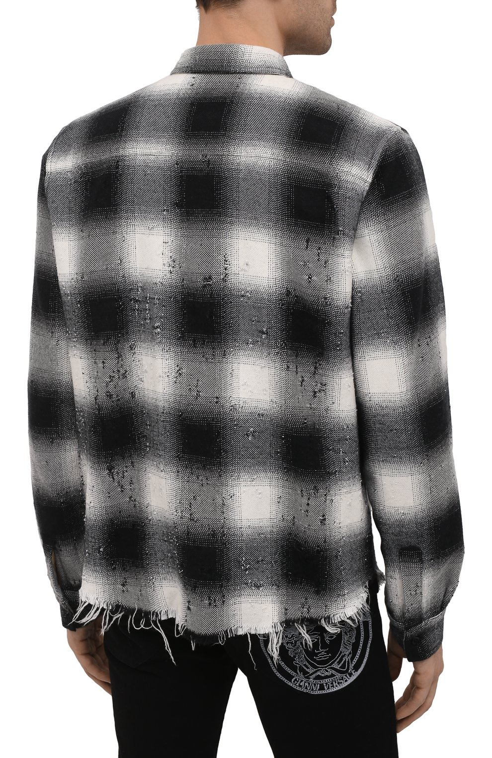 Рубашка из хлопка и шерсти AMIRI, арт. MSL001-001, фото 4