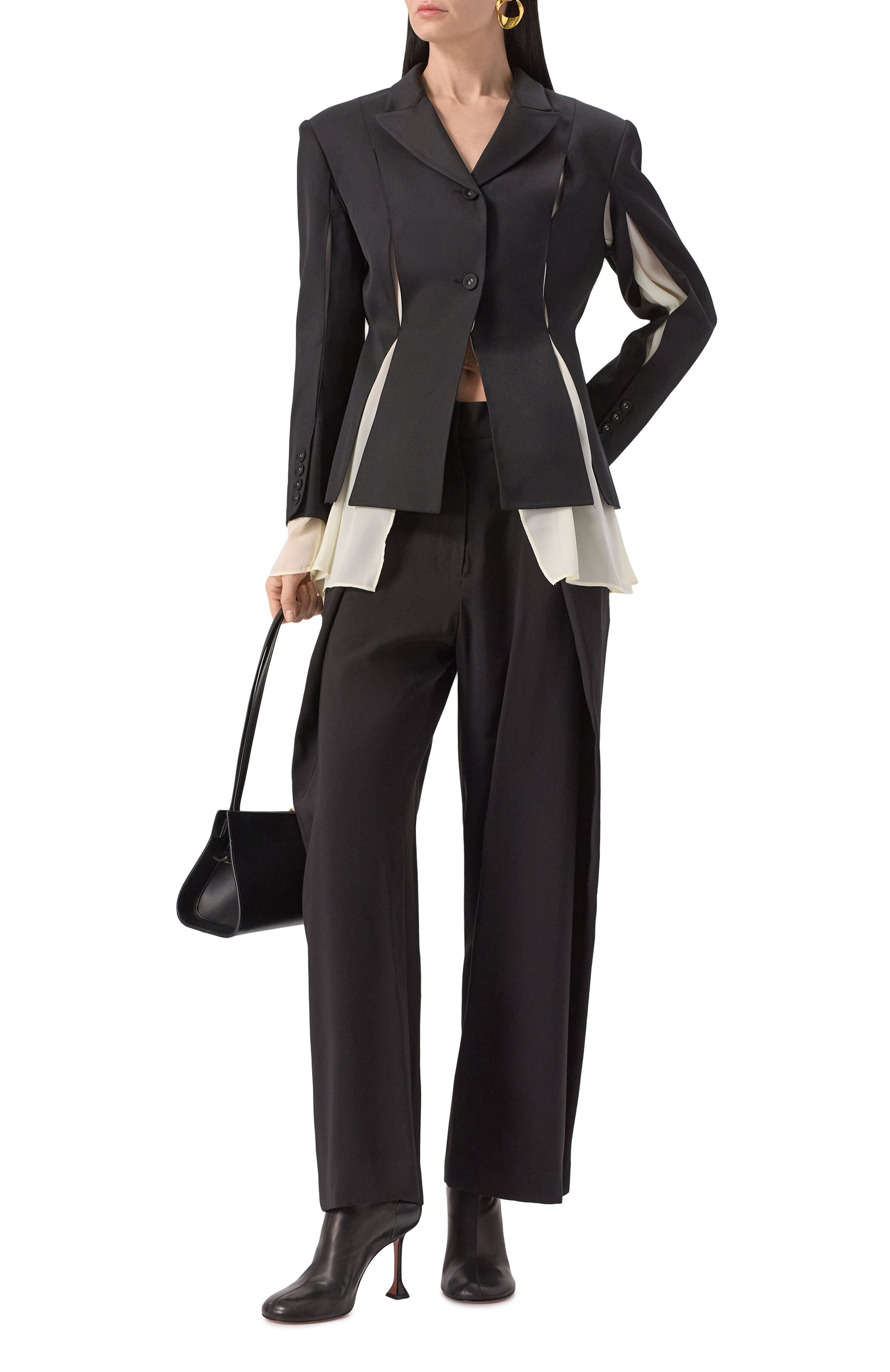 Кожаные ботильоны iris 95 AMINA MUADDI, арт. IRIS B00TIE, фото 2