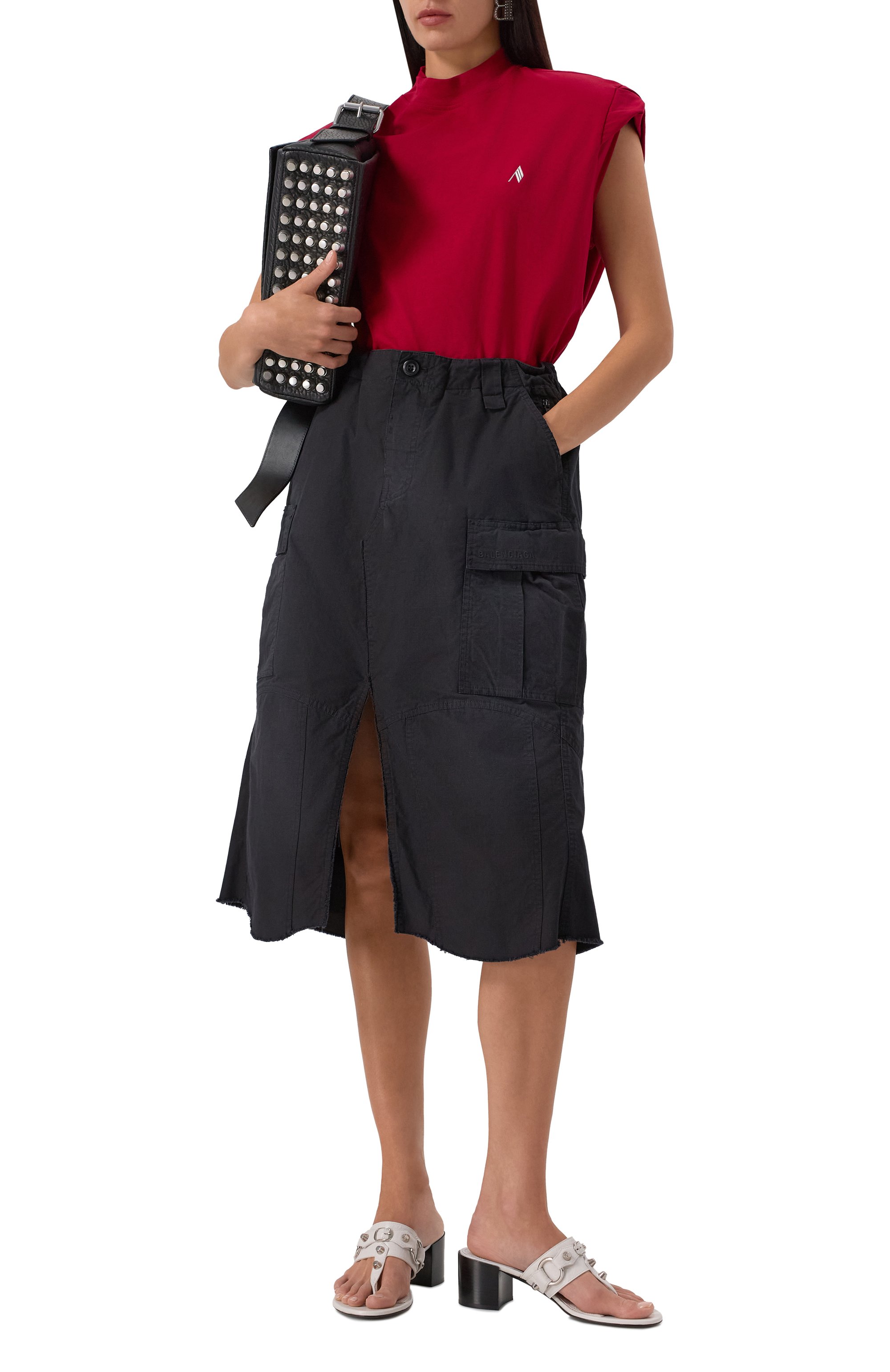 Хлопковая юбка BALENCIAGA, арт. 831236/TSP01, фото 2