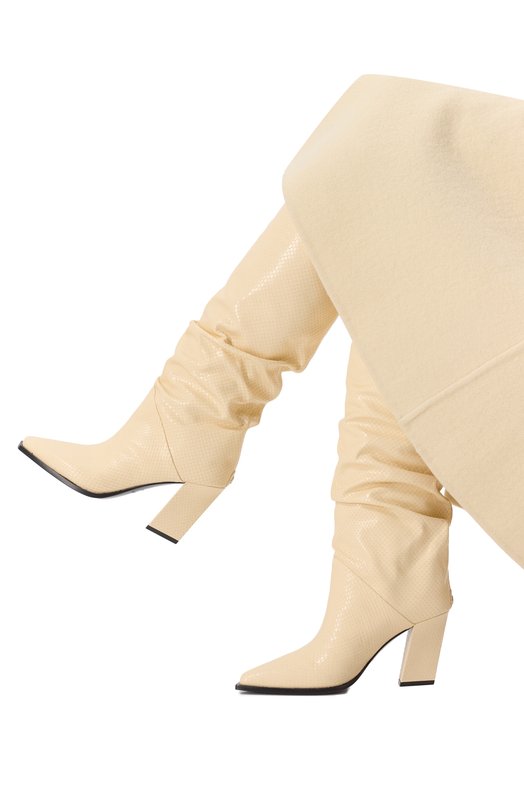 Кожаные сапоги Hart 85 Jimmy Choo HART KB 85/GHF Кремовый  HART KB 85/GHF Фото 2