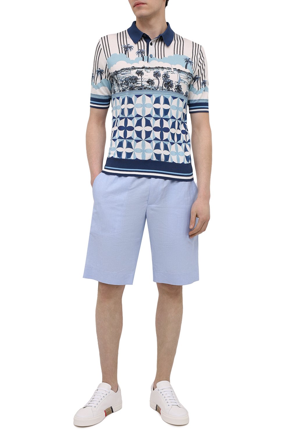 Шелковое поло DOLCE & GABBANA, арт. GXA75T/JAHID, фото 2