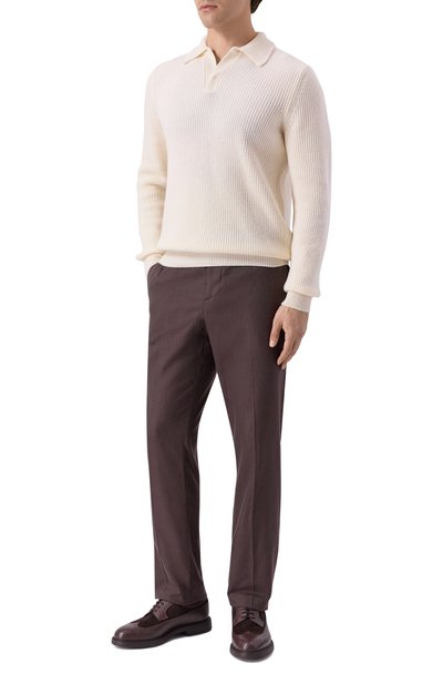 Кожаные дерби DOUCAL'S темно-коричневого цвета по цене 55500 руб., арт. DU3505RALPPF817T, фото 2 Кожаные дерби DOUCAL'S, арт. DU3505RALPPF817T, фото 2