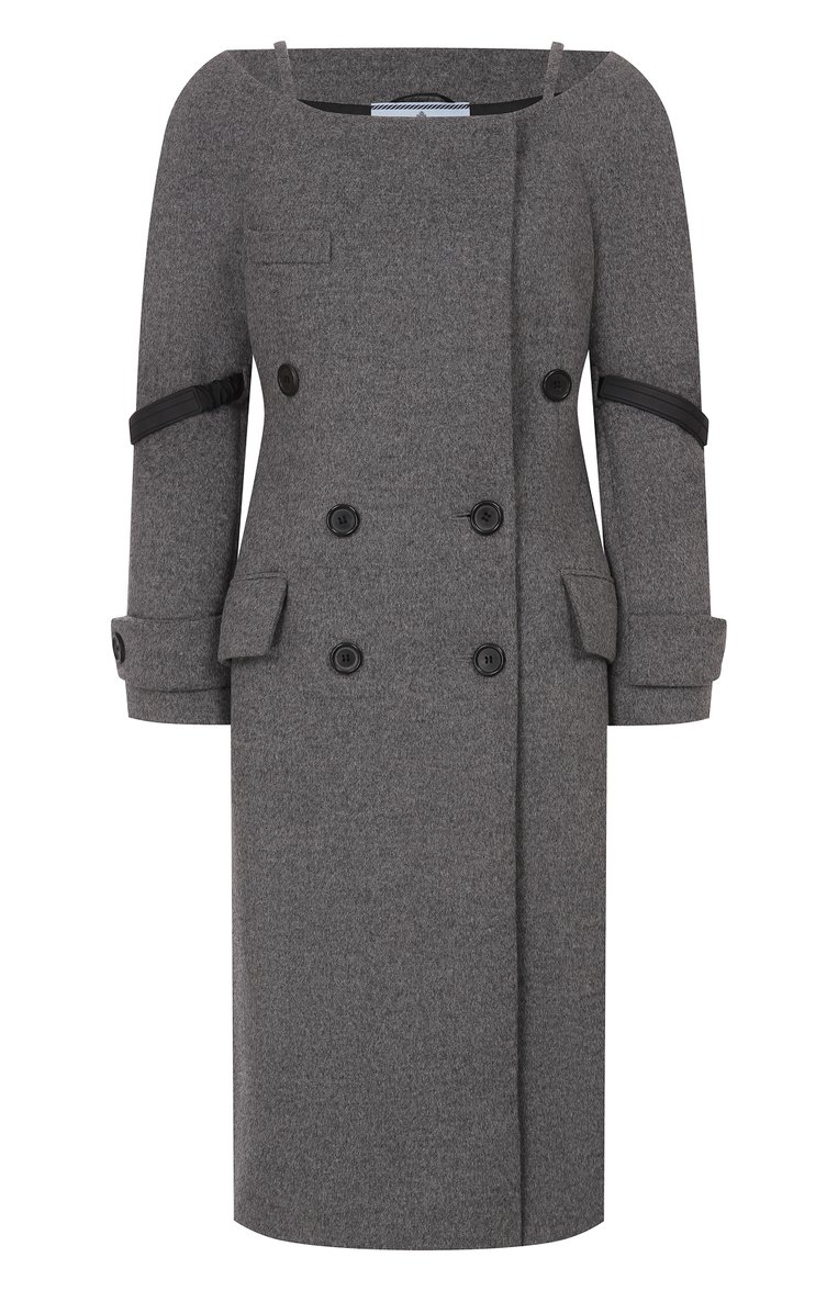 Шерстяное пальто PRADA, арт. P622HK-1QLO-F0H16-181, фото 1