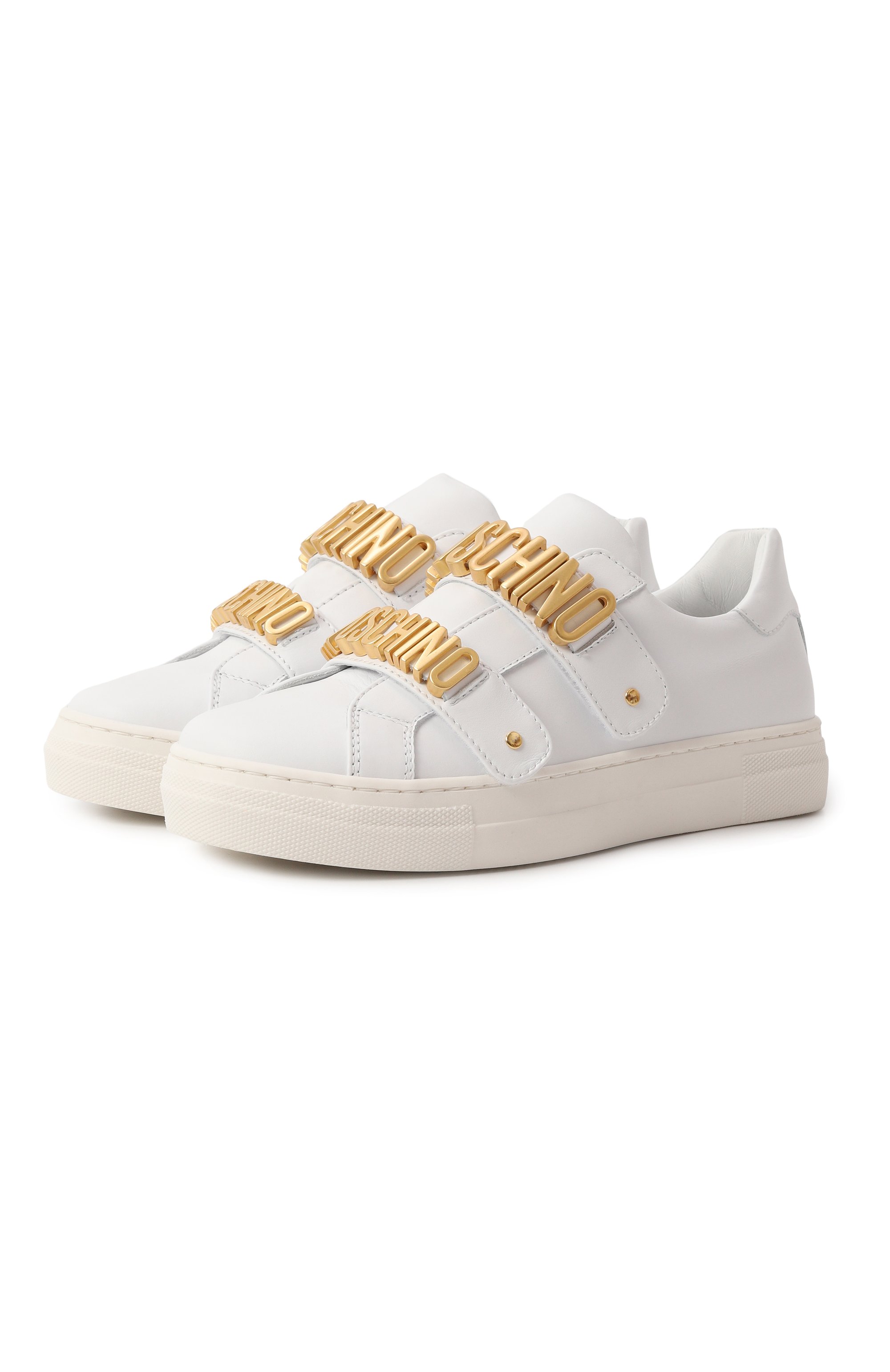 Кожаные кеды MOSCHINO, арт. 80592/VAR2/36-40, фото 1