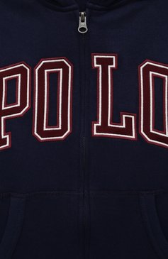 Детский хлопковая толстовка POLO RALPH LAUREN синего цвета, арт. 323851028 | Фото 3 (Материал внешний: Синтетический материал, Хлопок; Мальчики Кросс-КТ: Толстовка-одежда; Рукава: Длинные; Драгоценные камни: Проставлено; Материал сплава: Проставлено; Ростовка одежда: 10 - 11 лет | 140 - 146см, 9 лет | 134 см, 16 лет | 164 см)