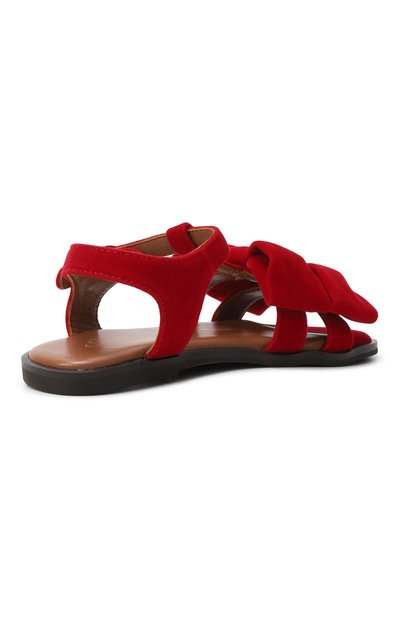 Бархатные сандалии rumi AGE OF INNOCENCE красного цвета по цене 14350 руб., арт. 000487/RUMI/25, фото 3 Бархатные сандалии rumi AGE OF INNOCENCE, арт. 000487/RUMI/25, фото 3