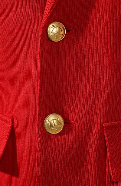 Приталенный жакет POLO RALPH LAUREN красного цвета по цене 36250 руб., арт. 211738280, фото 5 Приталенный жакет POLO RALPH LAUREN, арт. 211738280, фото 5