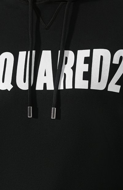 Хлопковое худи DSQUARED2 черного цвета по цене 48100 руб., арт. S72GU0206/S25030, фото 5 Хлопковое худи DSQUARED2, арт. S72GU0206/S25030, фото 5