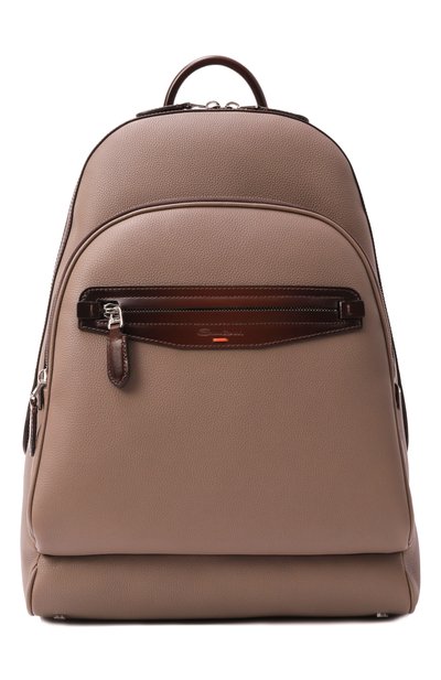 Мужской рюкзак SANTONI бежевого цвета по цене 192500 руб., арт. UIBGA2647BS-ACUH | Фото 1 Мужской рюкзак SANTONI, арт. UIBGA2647BS-ACUH