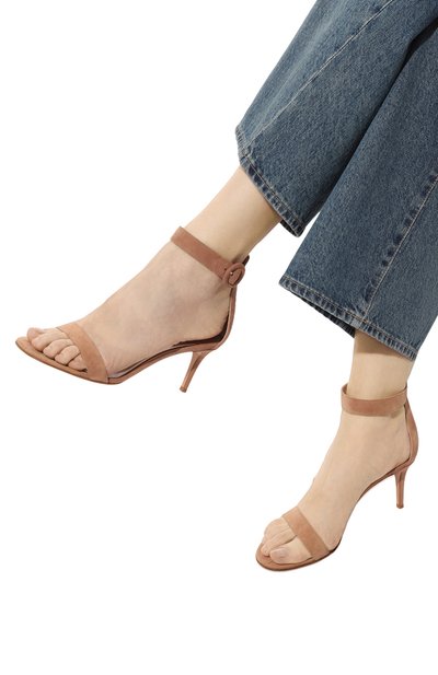 Замшевые босоножки portofino 70 GIANVITO ROSSI, арт. G60088.70RIC.CAMPRAL, фото 3