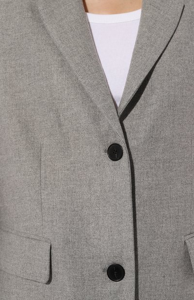 Жакет из вискозы и шерсти CLOSED светло-серого цвета по цене 55550 руб., арт. C97148-355-22, фото 5 Жакет из вискозы и шерсти CLOSED, арт. C97148-355-22, фото 5