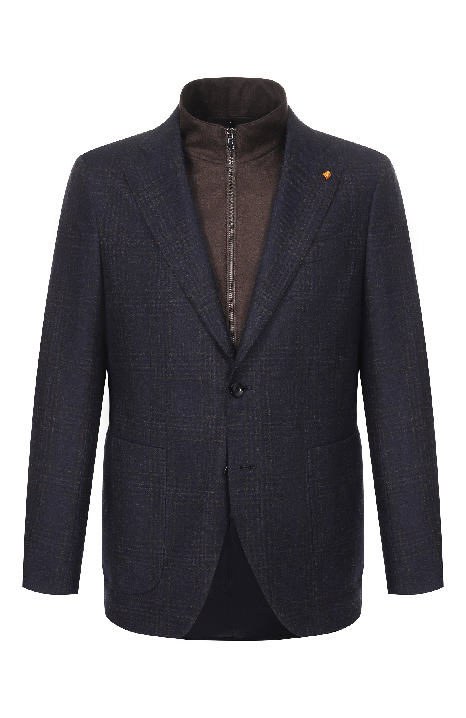 Шерстяной пиджак SARTORIA LATORRE темно-синего цвета по цене 127000 руб., арт. EF7P/QK0464, фото 1 Шерстяной пиджак SARTORIA LATORRE, арт. EF7P/QK0464, фото 1