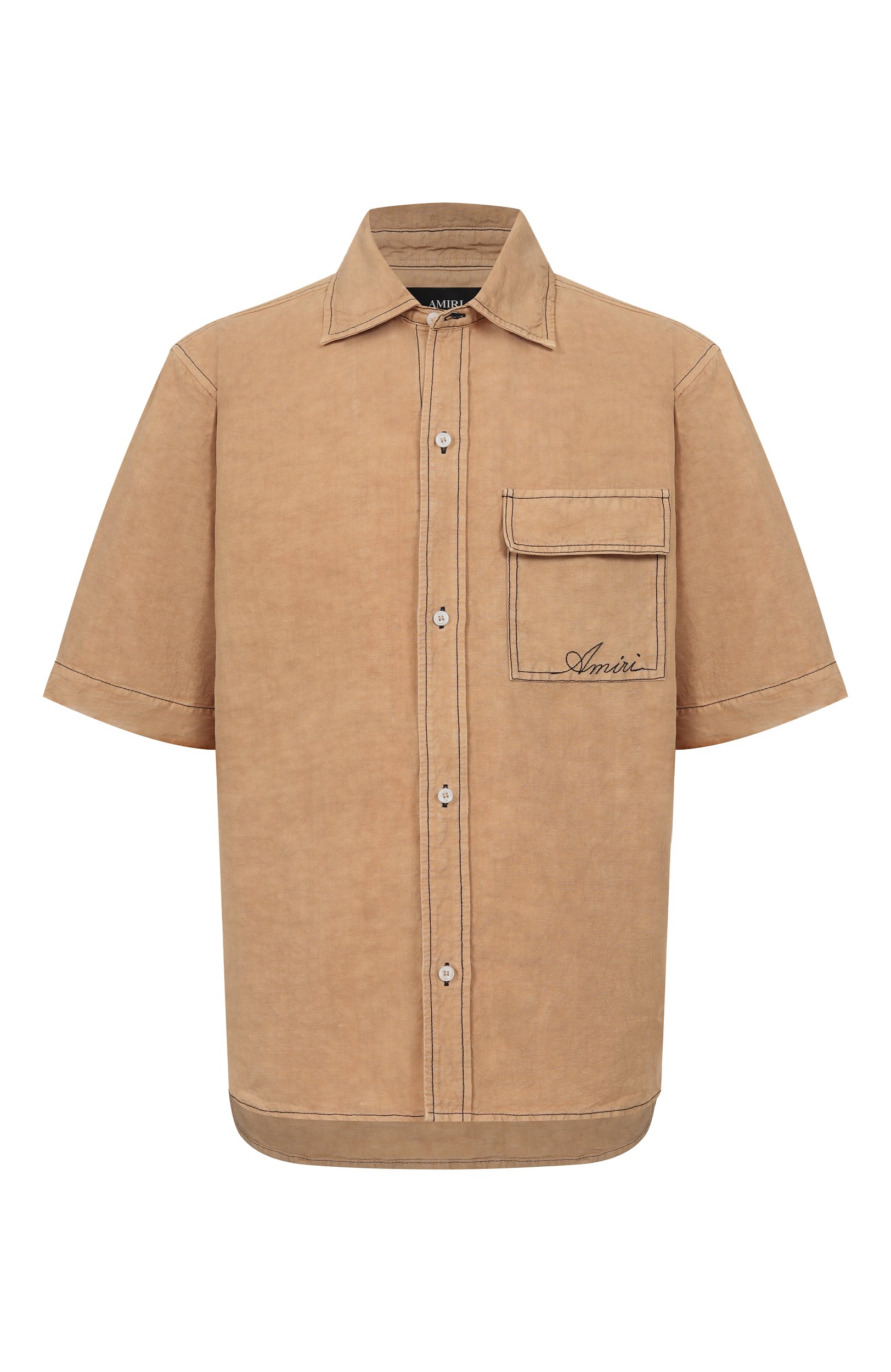 Рубашка изо льна и лиоцелла AMIRI, арт. AMT0SH1156, фото 1
