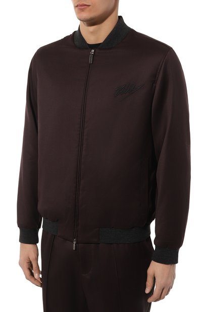 Шерстяной бомбер ZILLI, арт. B0M01BZS66036ZS000001, фото 3