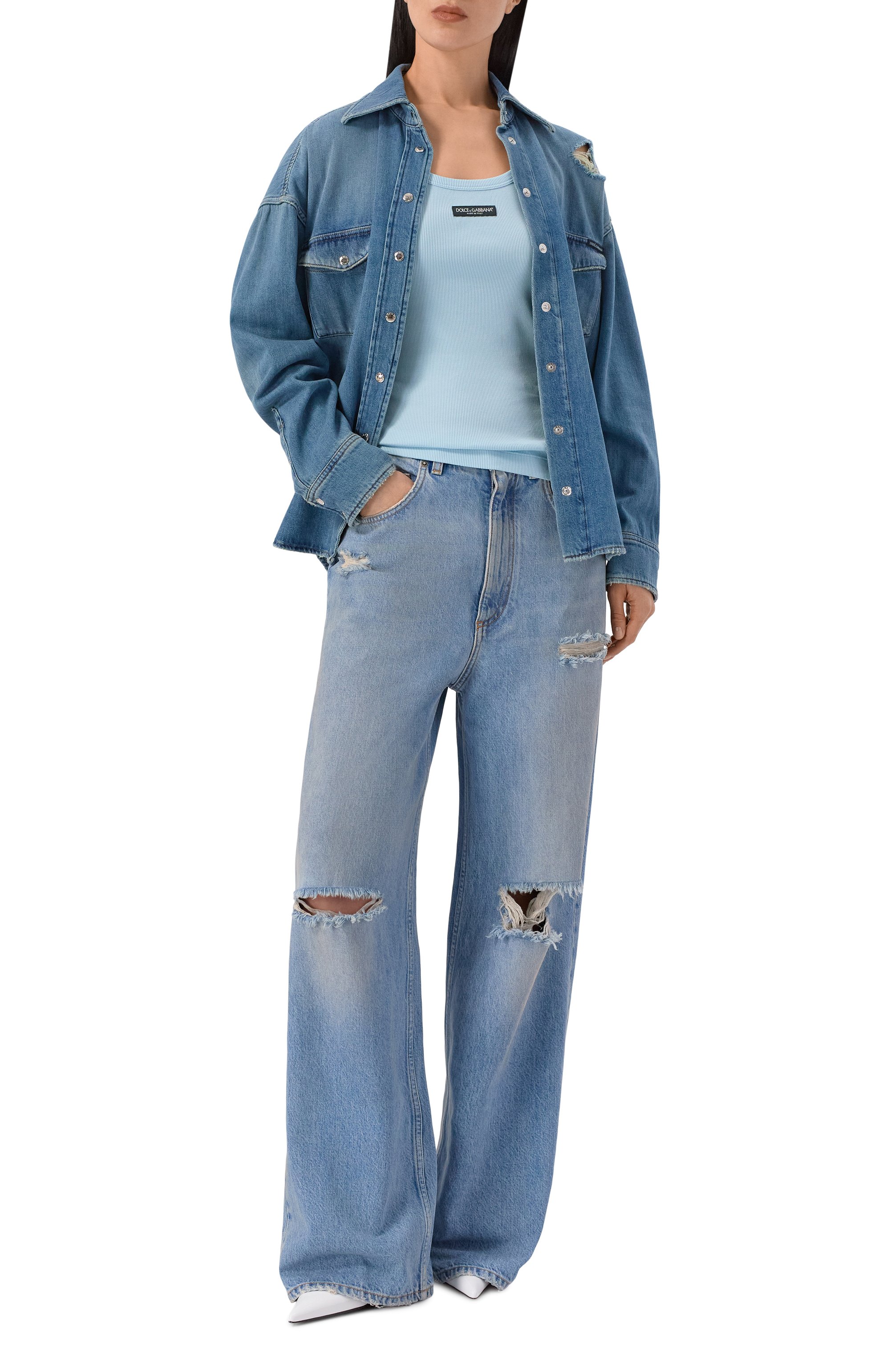 Хлопковая майка DOLCE & GABBANA, арт. F8W45T/FU7AV, фото 2