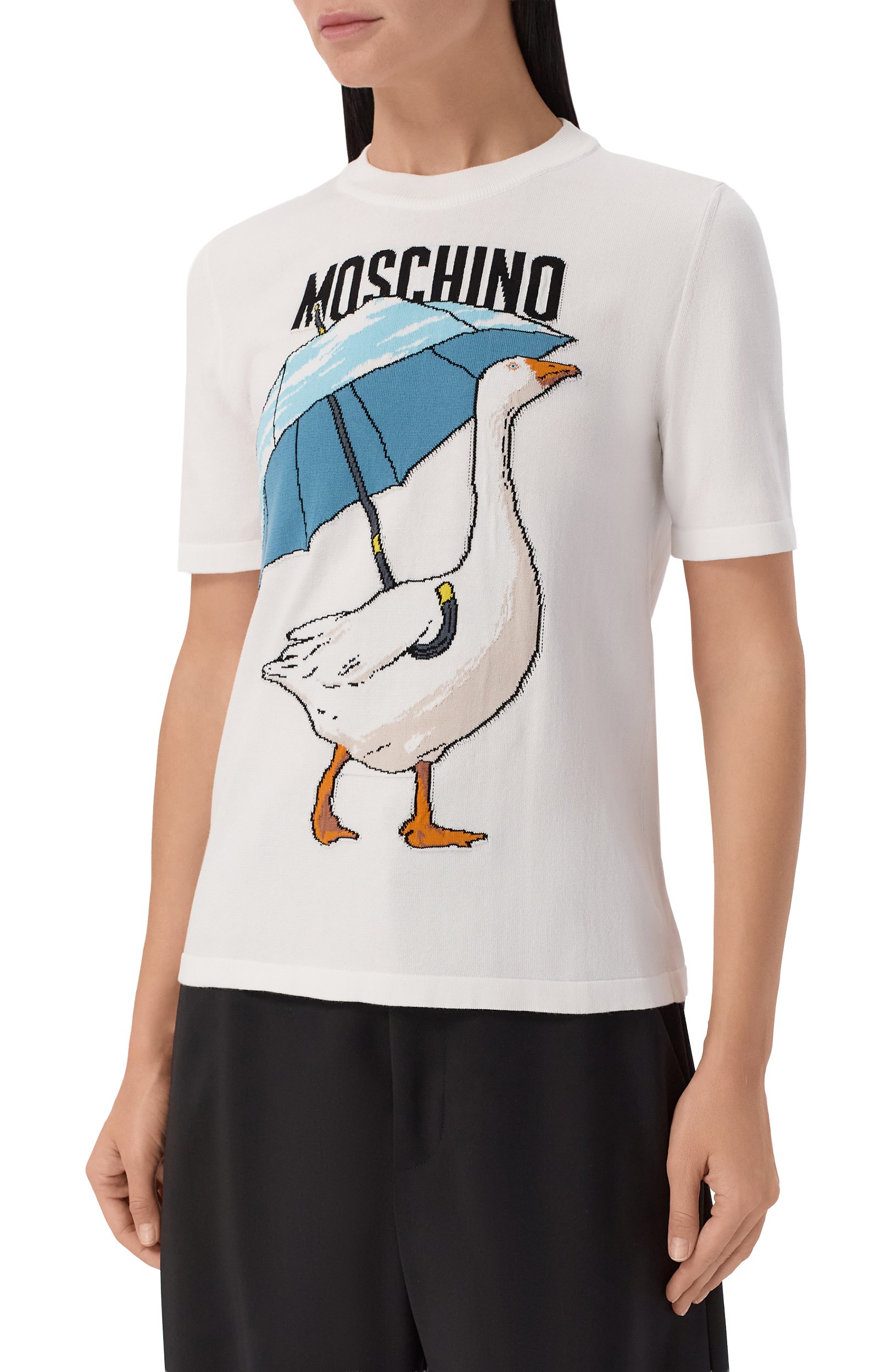 Хлопковый пуловер MOSCHINO, арт. J0919/5511, фото 3