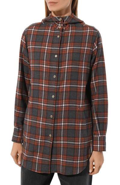 Хлопковая рубашка KITON, арт. D54435H07486, фото 3