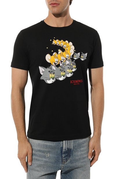 Хлопковая футболка ICEBERG, арт. 19I I1P0/F01D/6301/0UTLET AW22-23, фото 3