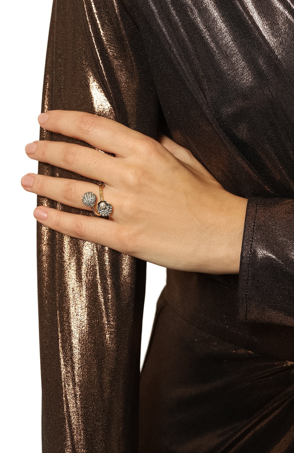 Кольцо idyllia SWAROVSKI золотого цвета по цене 19500 руб., арт. 5683954, фото 2 Кольцо idyllia SWAROVSKI, арт. 5683954, фото 2