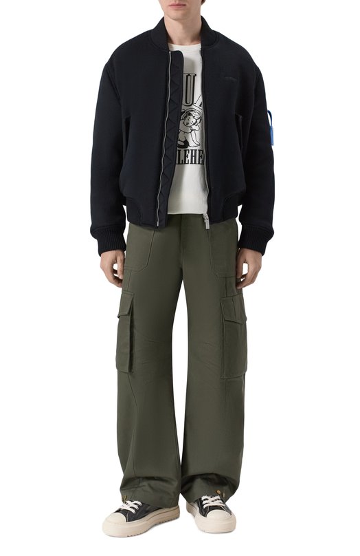 Кашемировый бомбер Off-White 0MEH05JF25FAB001 Чёрный  0MEH05JF25FAB001 Фото 2