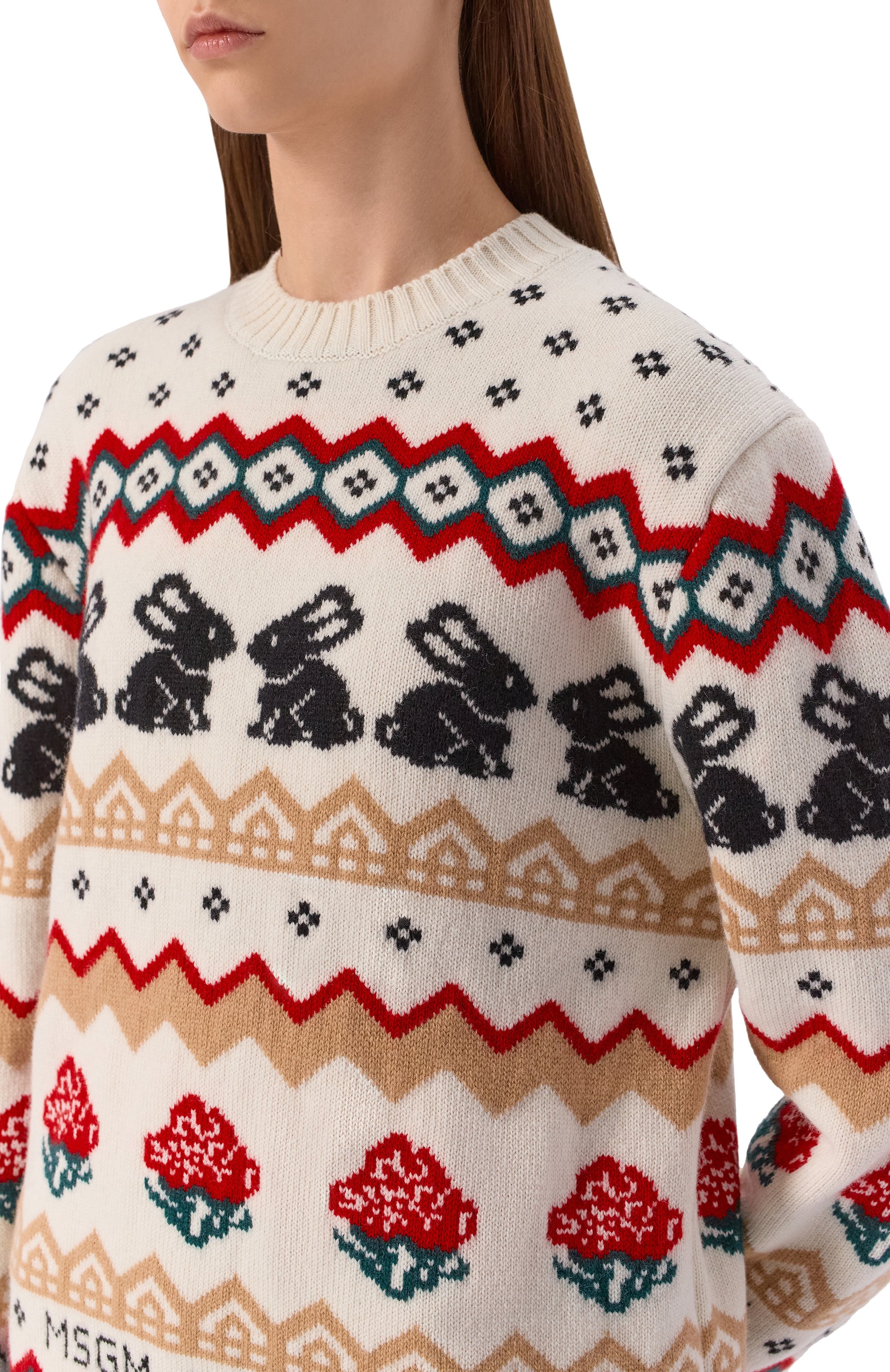 Свитер из шерсти и кашемира MSGM, арт. 3941MDM224/257750, фото 5