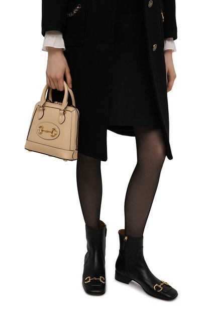 Кожаные ботильоны baby GUCCI, арт. 673666/BK000, фото 3